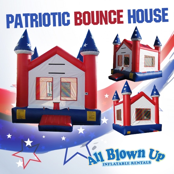 Patriotice Castle Bounce House